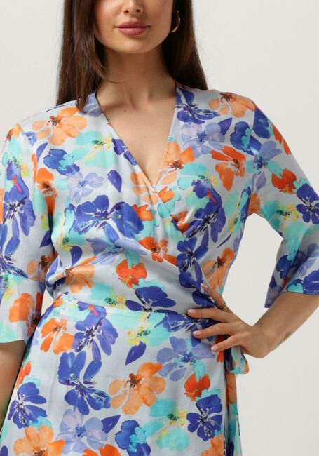 Multi JANSEN AMSTERDAM Maxi jurk WP549 PRINTED LONG WRAP DRESS - large