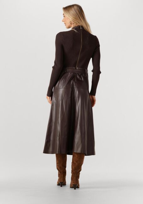 Bruine TWINSET MILANO Midi jurk 252TT3560 - large