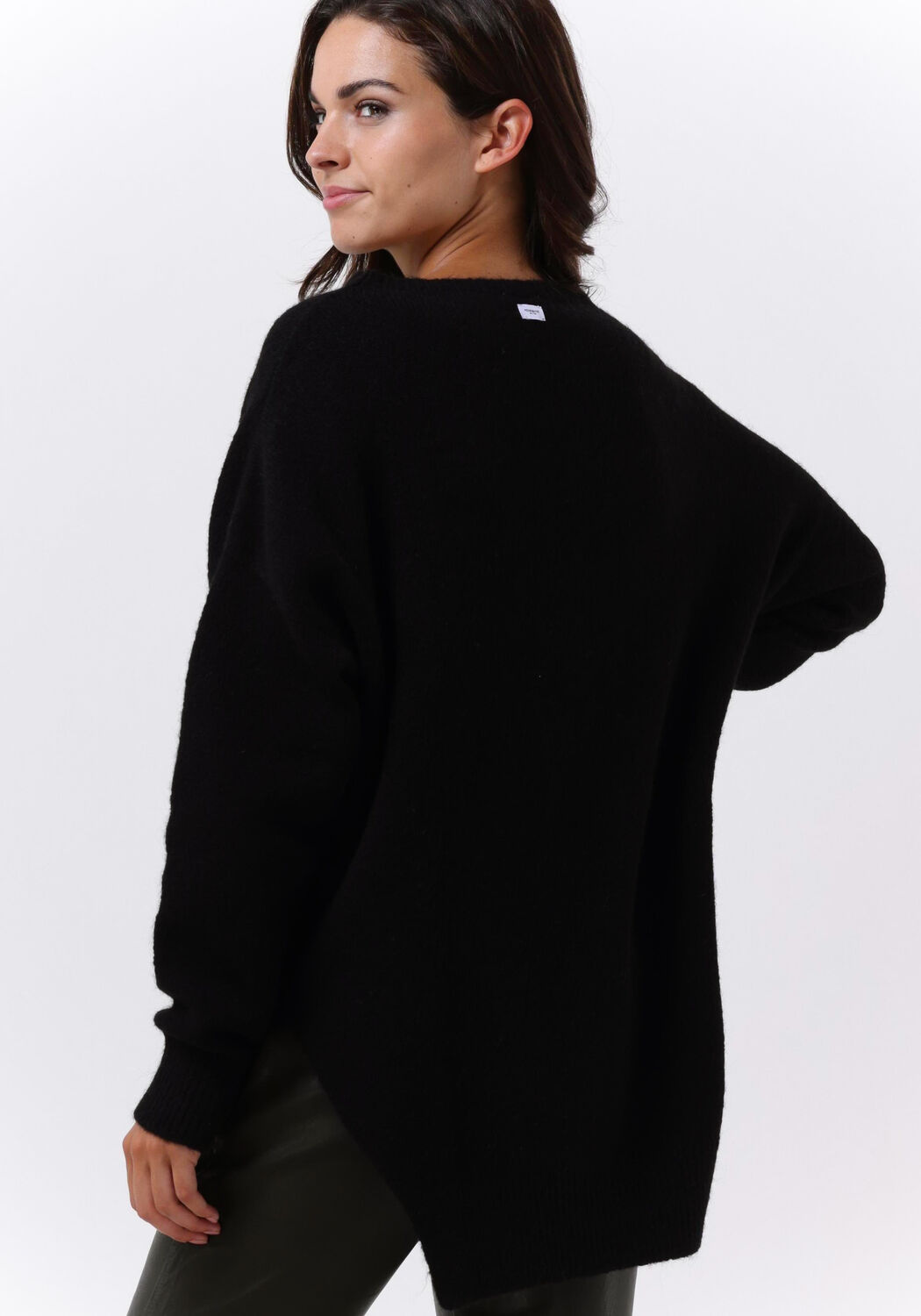 Zwarte PENN INK Trui PULLOVER SPLITT Omoda