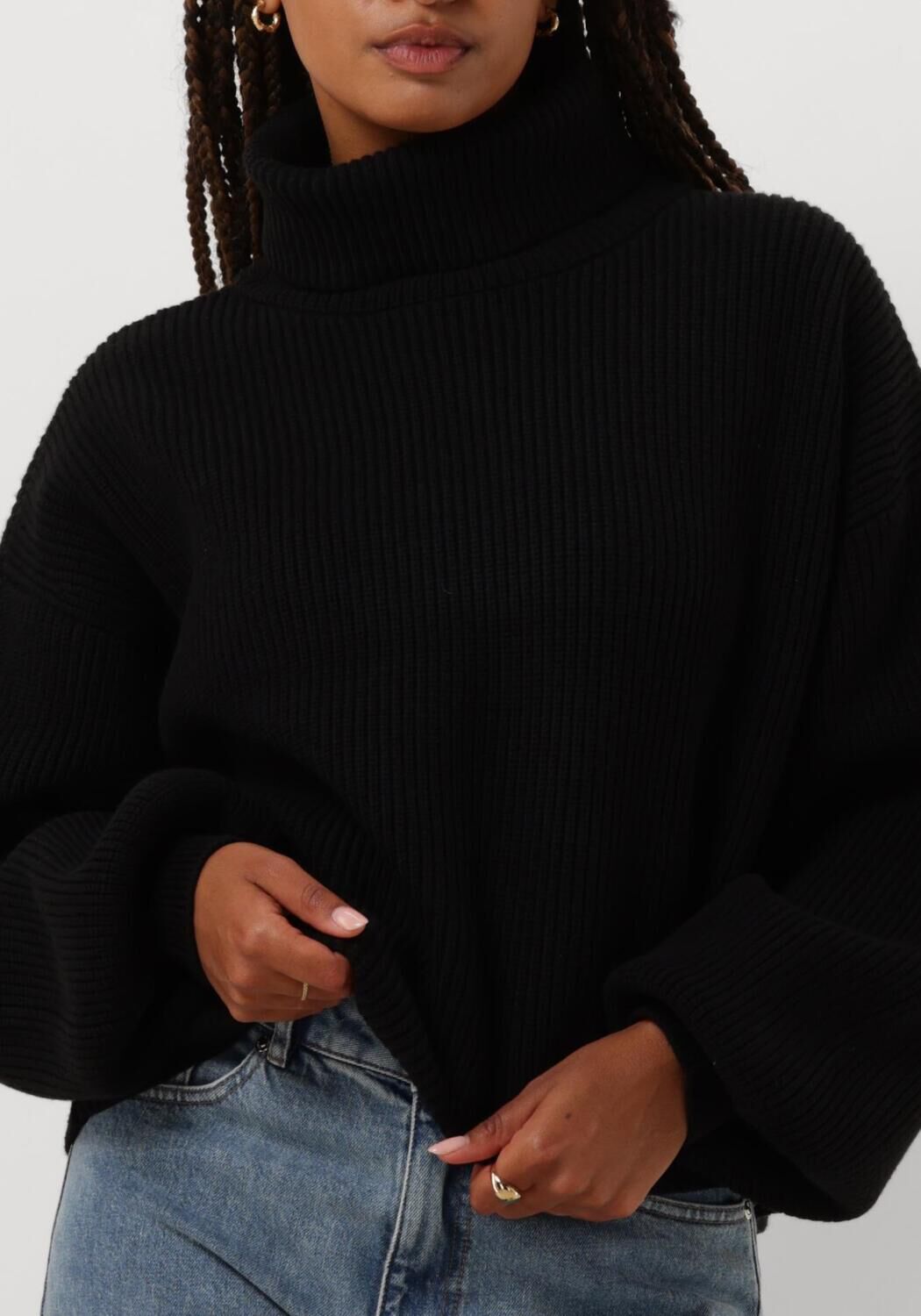GESTUZ Dames Truien & Vesten Mebagz Short Pullover Zwart