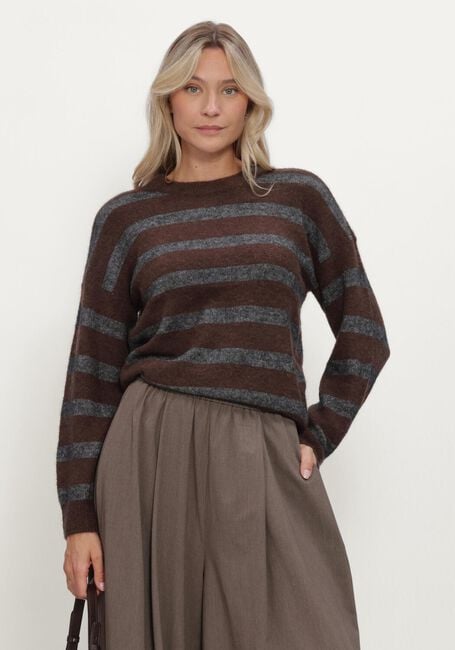 Bruine MSCH COPENHAGEN Trui MSCHFESTINA HOPE PULLOVER STP - large