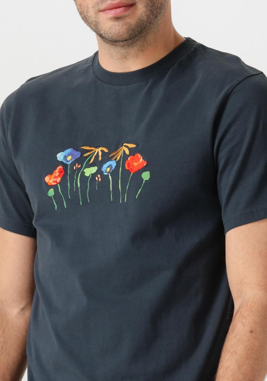 FORÉT Forét Heren Polo's & T-shirts Botanic T-shirt Donkerblauw