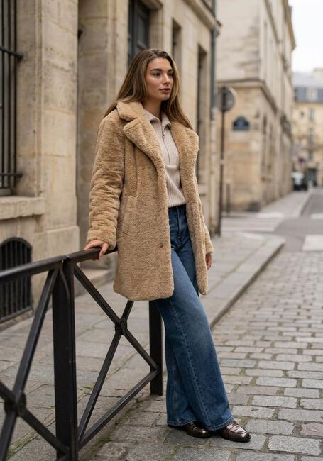 Beige BY-BAR Trui BOXY BEAU PULLOVER - large