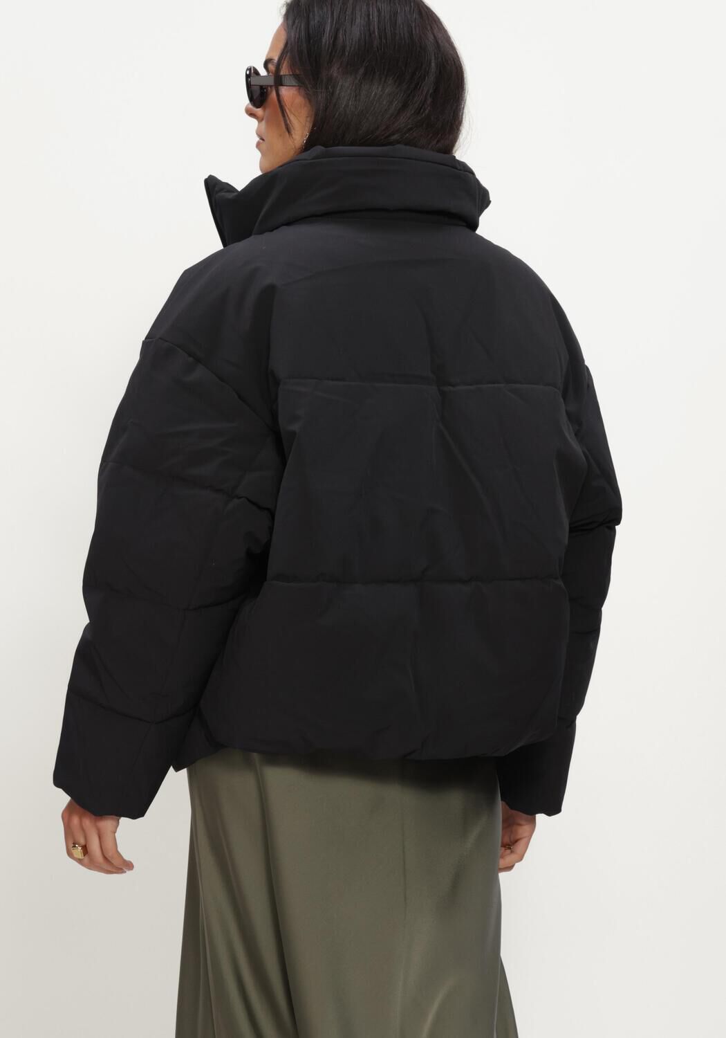 Zwarte MSCH COPENHAGEN Gewatteerde jas MSCHREFRON JACKET - large