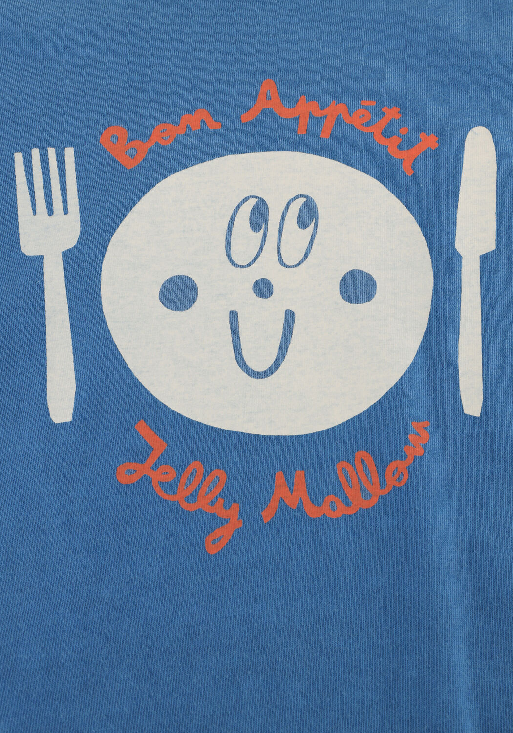 Blauwe Jelly Mallow T-shirt BON APPETIT PIGMENT T-SHIRT - large