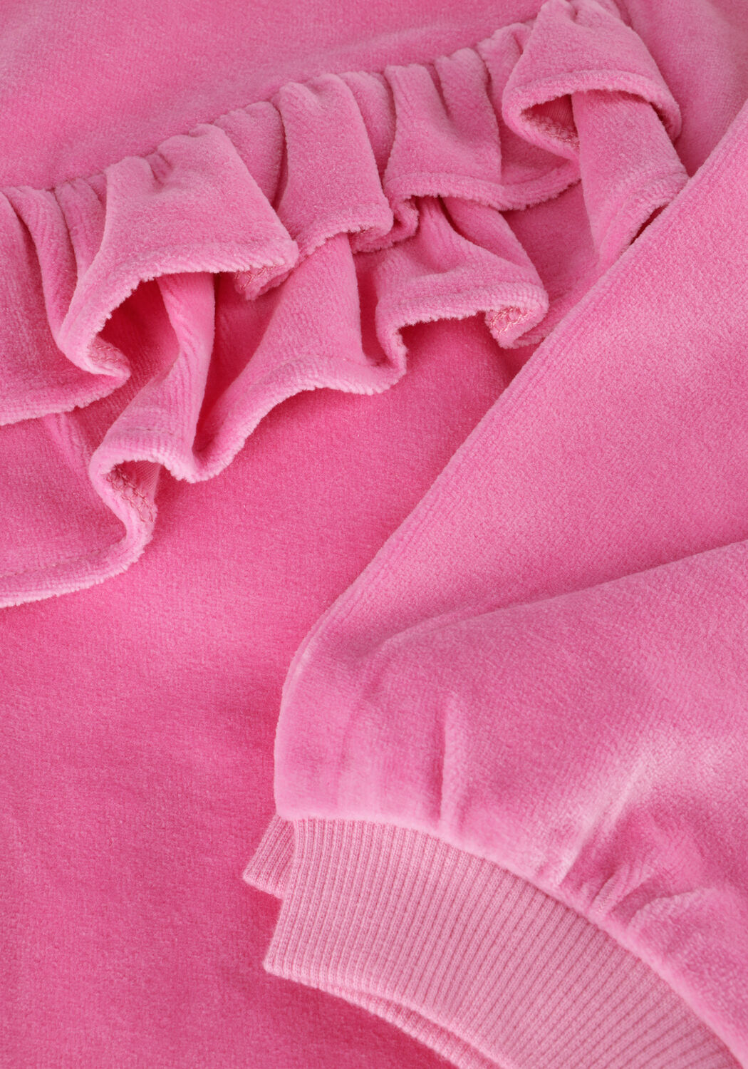 Roze Sproet & Sprout Sweater VELVET SWEATSHIRT RUFFLE - large