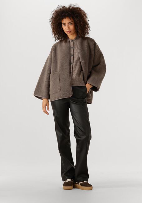 Bruine KNIT-TED Teddy jas JOKO - large