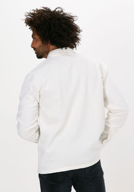 Gebroken wit BLS HAFNIA Casual overhemd OVERSHIRT ZIP - large