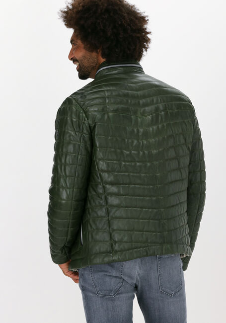 Groene MILESTONE Leren jas DAMIANO - large