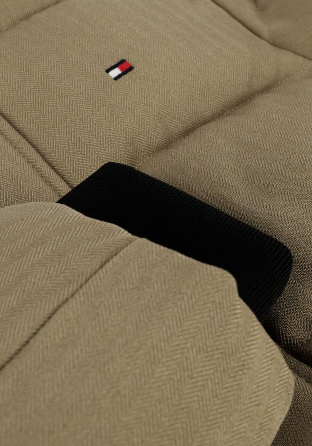 Khaki TOMMY HILFIGER Gewatteerde jas HERRINGBONE PUFFER PARKA - large