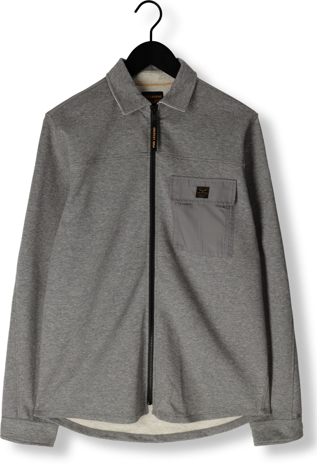 PME LEGEND Heren Overshirts Long Sleeve Shirt Spacer Sweat Wit