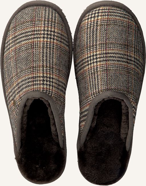 Bruine WARMBAT Pantoffels CLASSIC CHECK Bruine WARMBAT Pantoffels CLASSIC CHECK - large