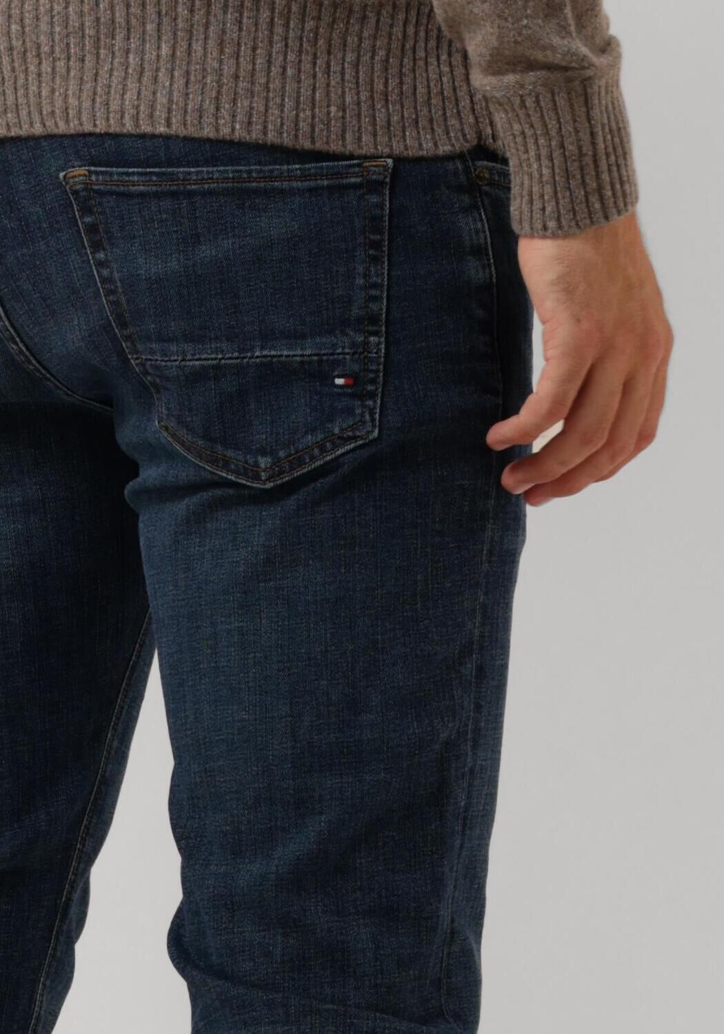 TOMMY HILFIGER Heren Jeans Slim Bleecker Pstr Tino Ind Donkerblauw