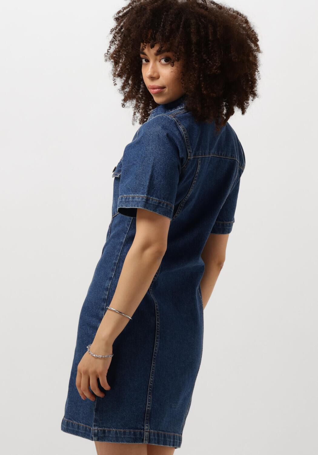ENVII Dames Jurken Enace Ss Dress 6863 Donkerblauw