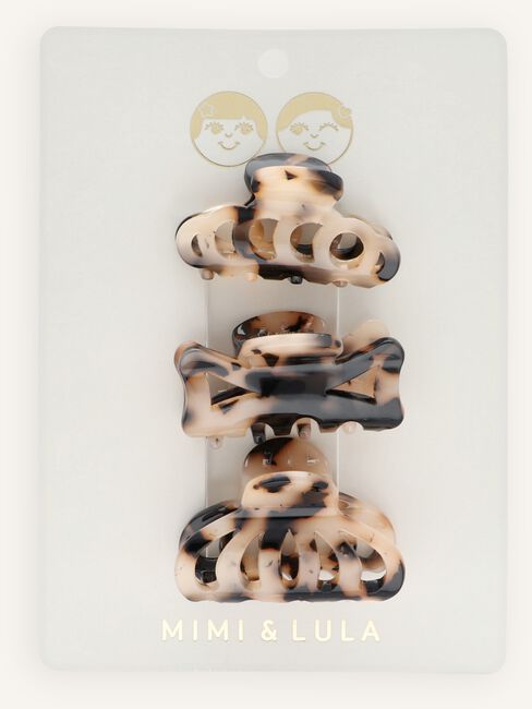 Bruine Mimi & Lula Haaraccessoires LEOPARD MINI CLAW CLIPS Bruine Mimi & Lula Haaraccessoires LEOPARD MINI CLAW CLIPS - large