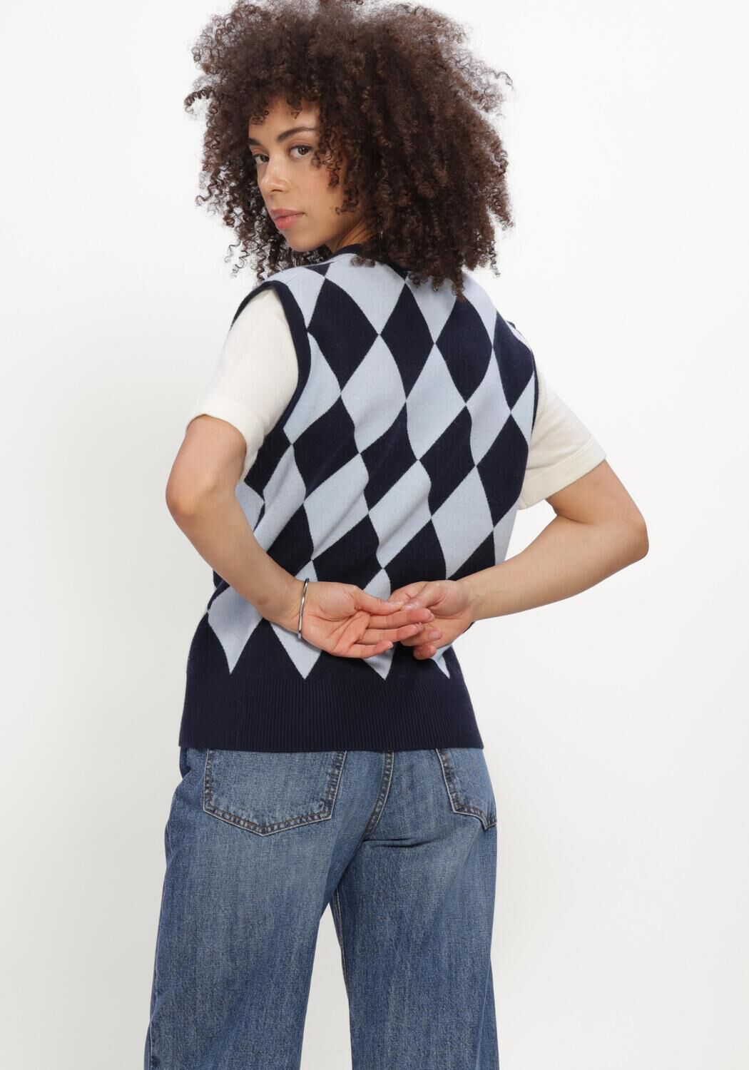 Donkerblauwe SILVIAN HEACH Top SWEATR SKERA - large