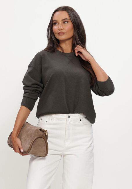 Donkergroene WITHBLACK Sweater WBLMARGOT LS PULLOVER - large