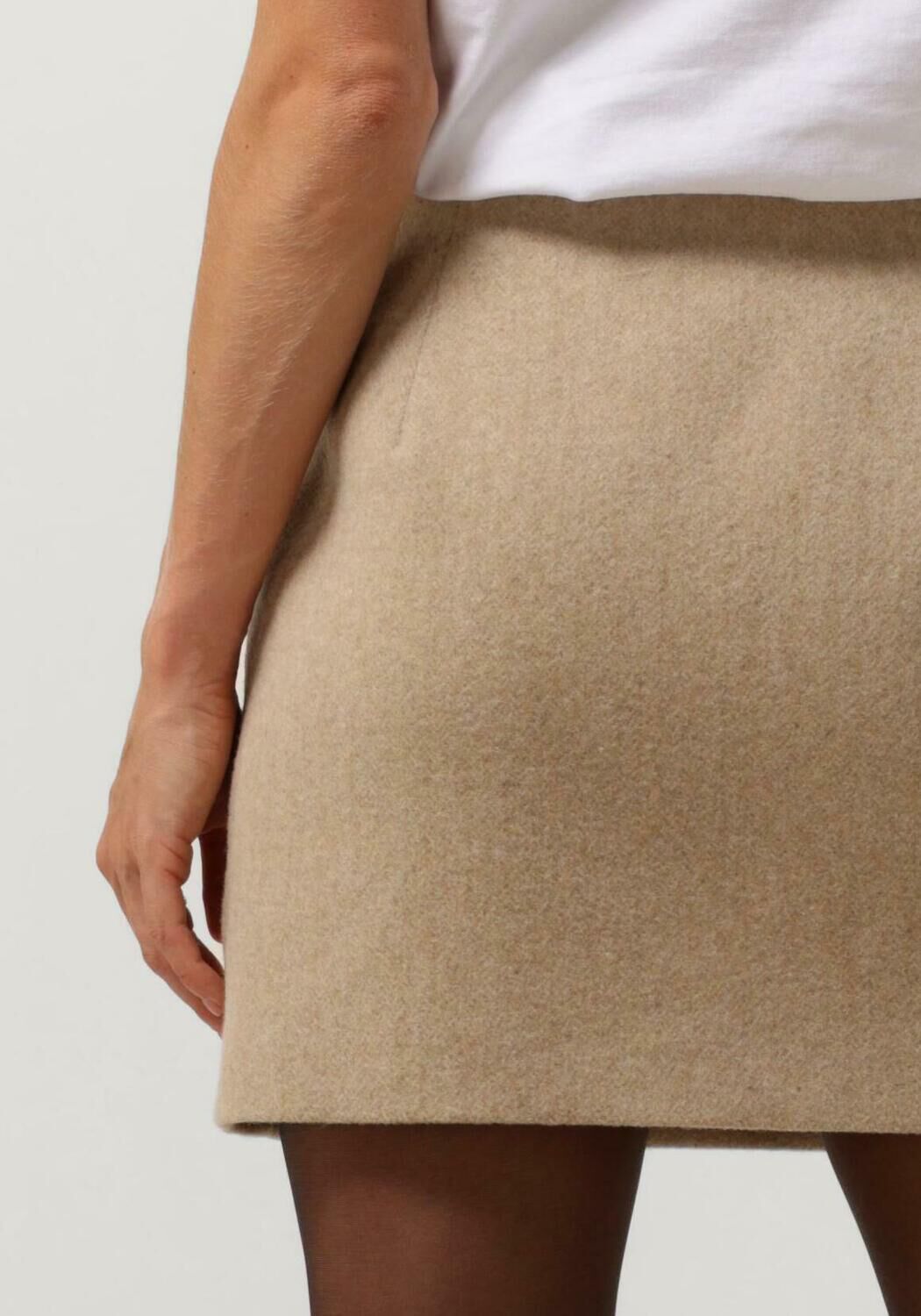 Beige VANILIA Minirok WOOL BLEND MINI Omoda