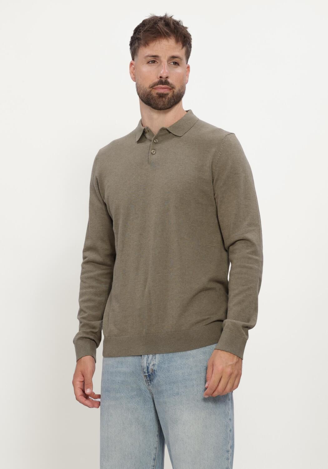Khaki SAINT STEVE Polo BEREND-S - large