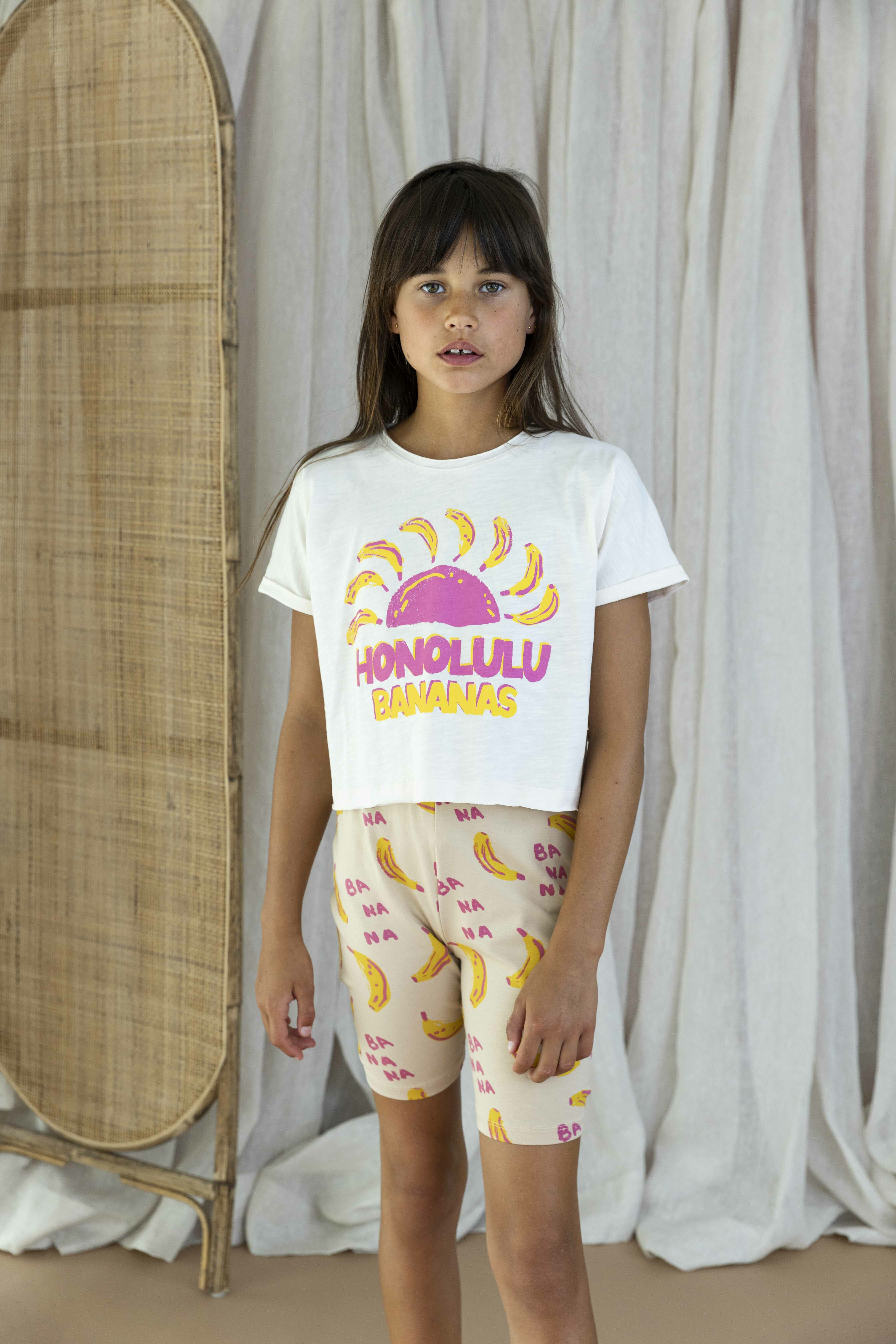 AMMEHOELA Meisjes Tops & T-shirts Am-hippie-09 Ecru