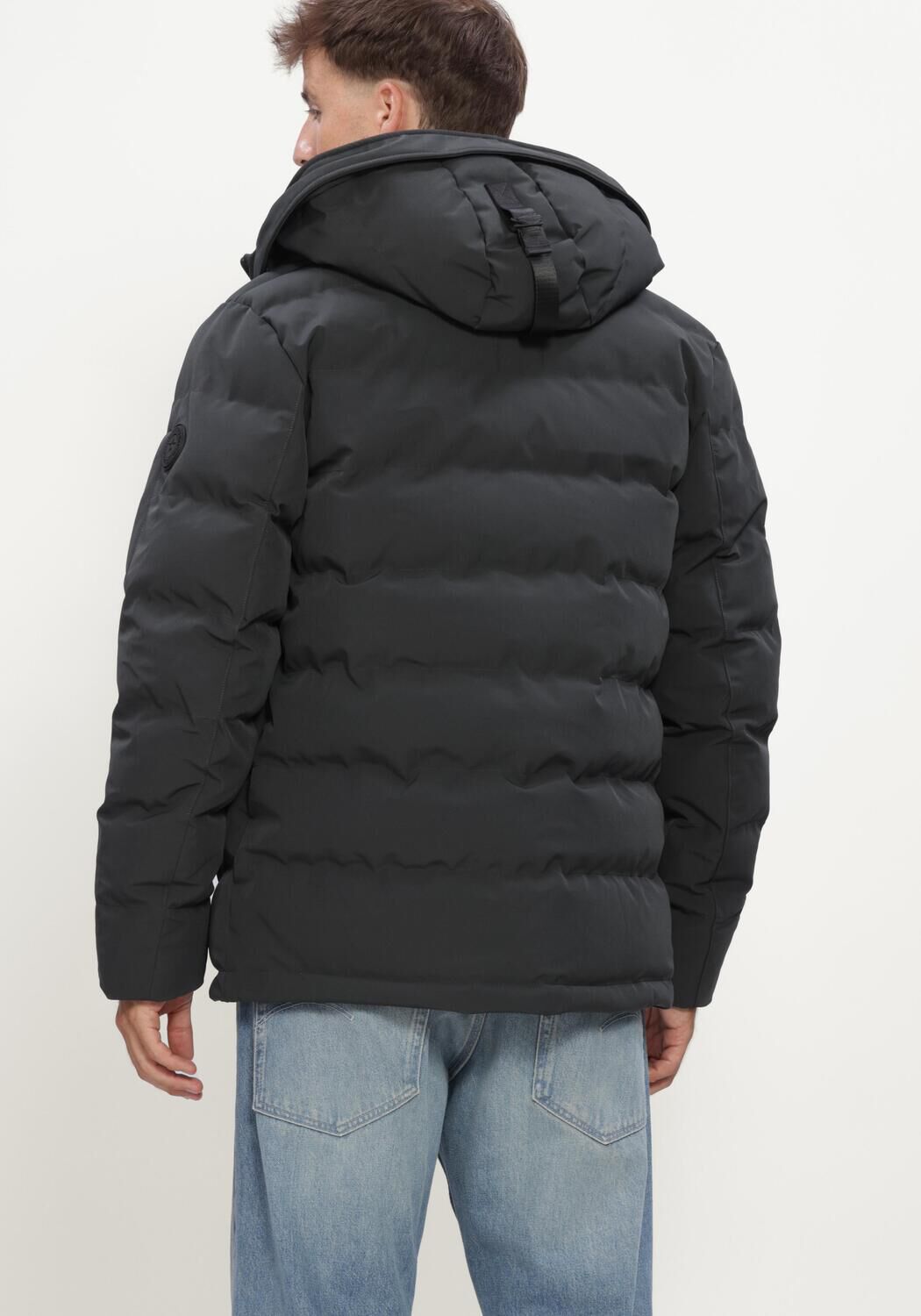 Grijze AIRFORCE Gewatteerde jas MITCHELL PARKA - large