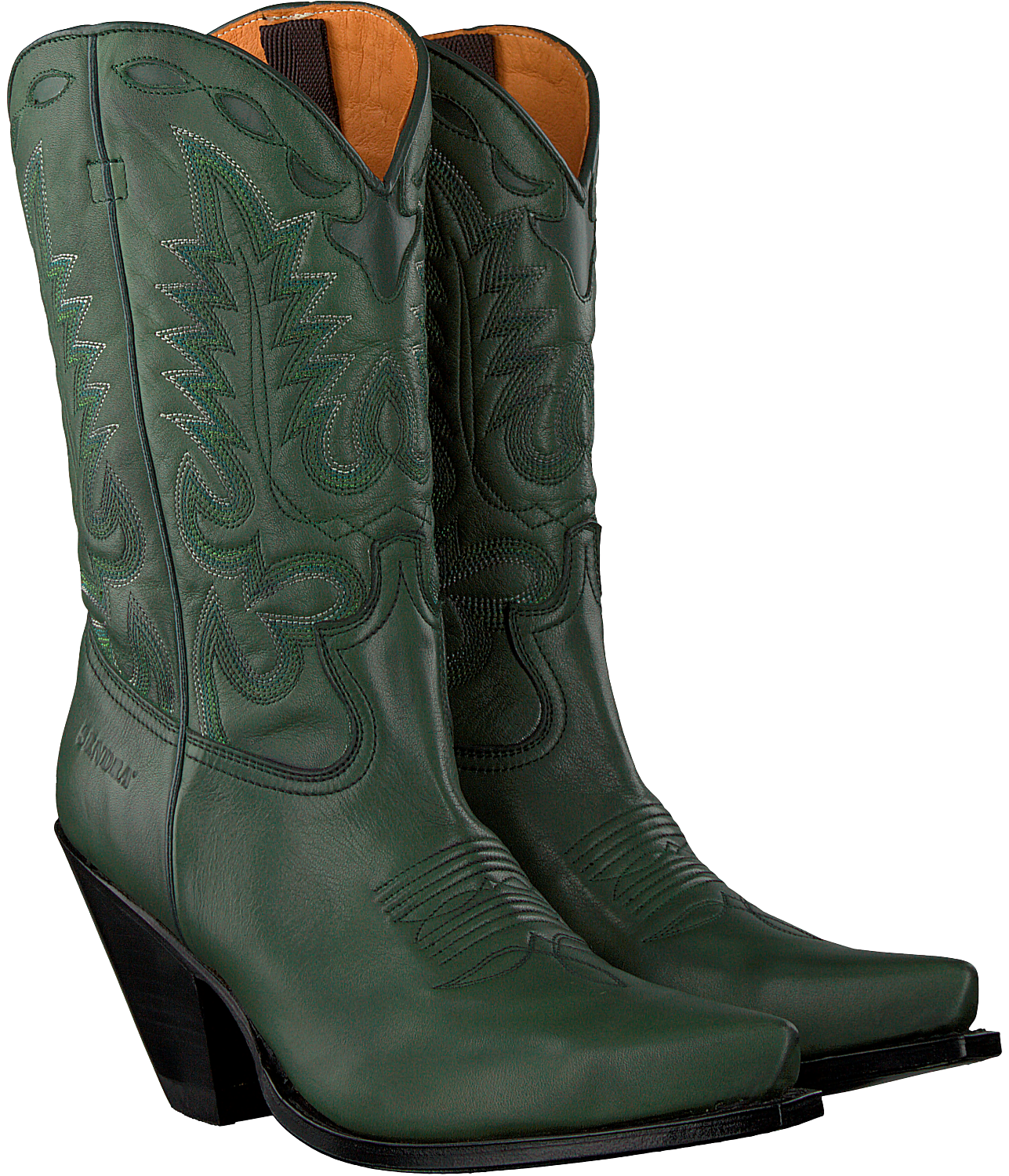 Groene SENDRA Cowboylaarzen 15838 | Omoda Groene Cowboylaarzen | Corral | Python leer
