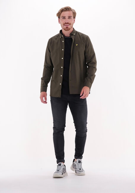 Zwarte LYLE & SCOTT T-shirt BRANDED RINGER TSHIRT - large