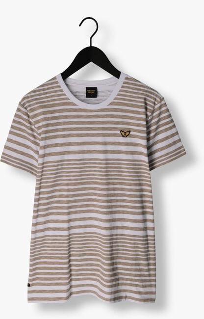 Beige PME LEGEND T-shirt SHORT SLEEVE R-NECK SLUB JERSEY PRINTED - large