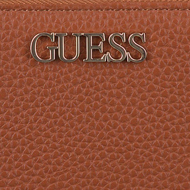 Cognac GUESS Portemonnee ALBY SLG LARGE ZIP AROUND Cognac GUESS Portemonnee ALBY SLG LARGE ZIP AROUND - large