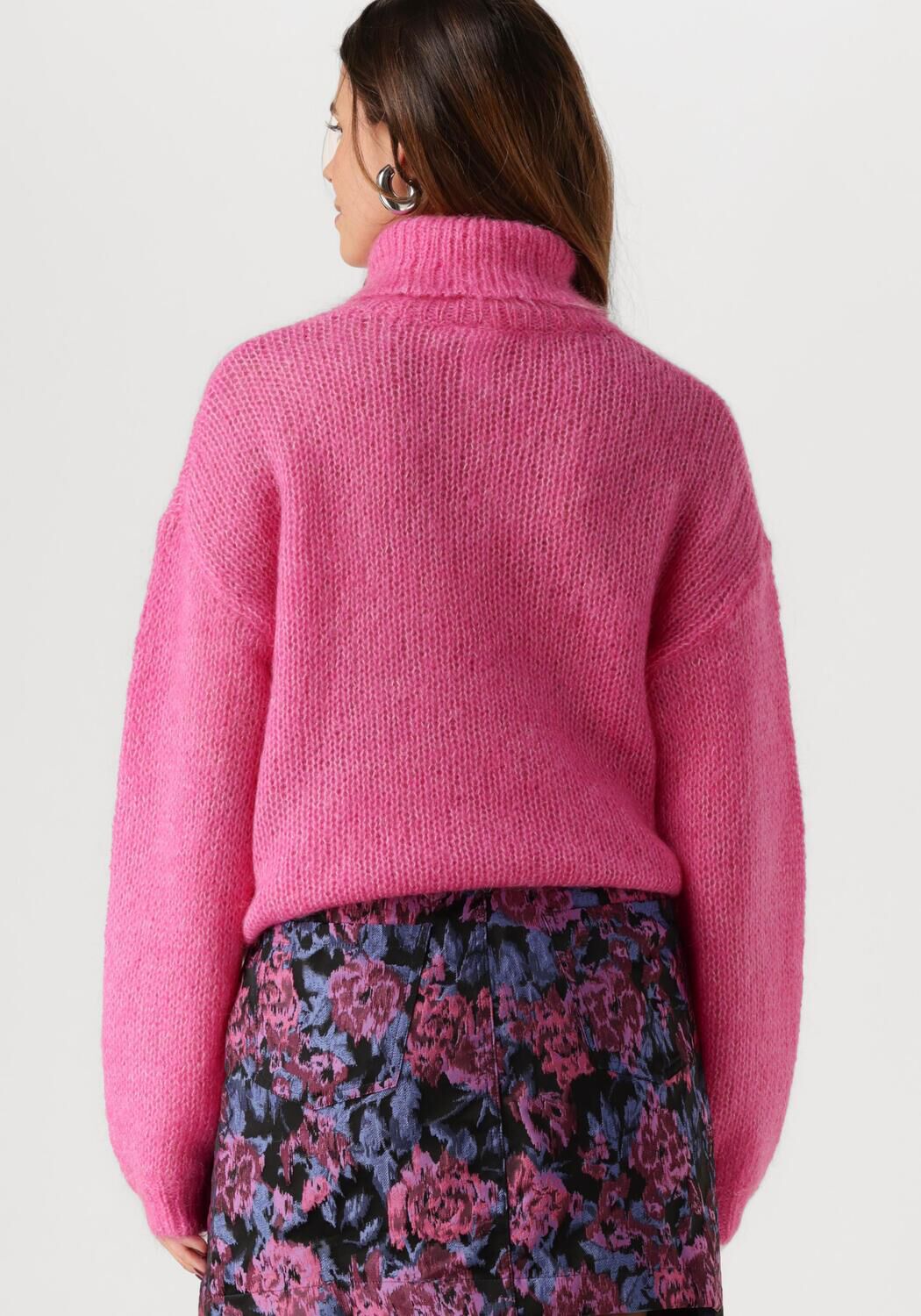 Y.A.S. Dames Truien & Vesten Yaslambi Ls Knit Rollneck Pullover Fuchsia