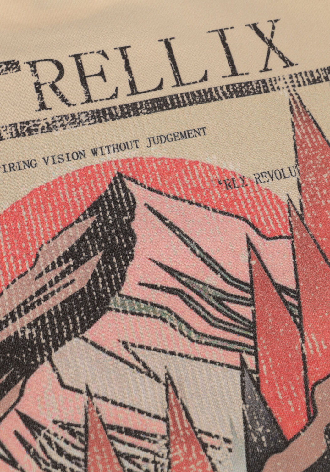 Beige RELLIX T-shirt T-SHIRT RLX BACKPRINT - large