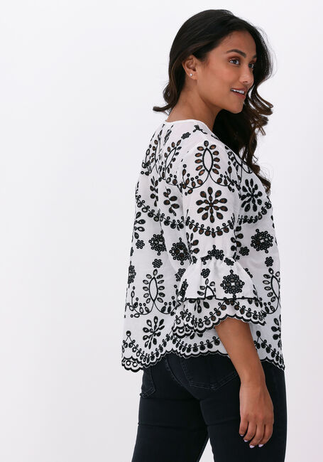 Witte SUMMUM Blouses TOP CONTRAST CHIFFLY - large
