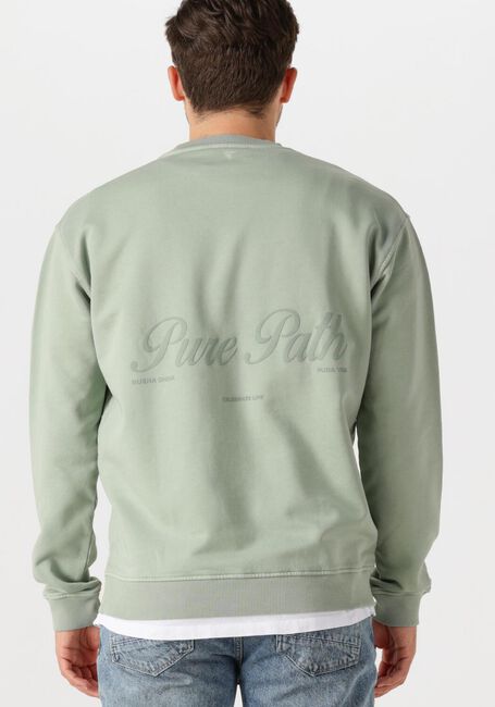 Mint PURE PATH Sweater LOOSE FIT CREWNECK LS SWEATERS - large
