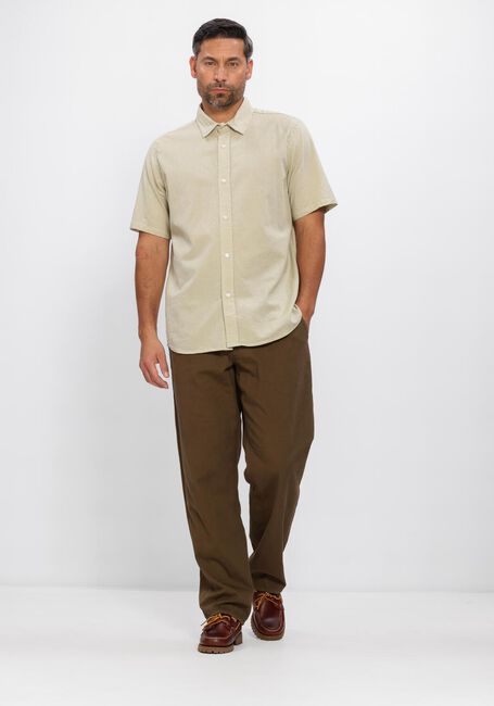 Zand FOR&Eacute;T Casual overhemd SERENE LINEN REGULAR FIT SS SHIRT - large