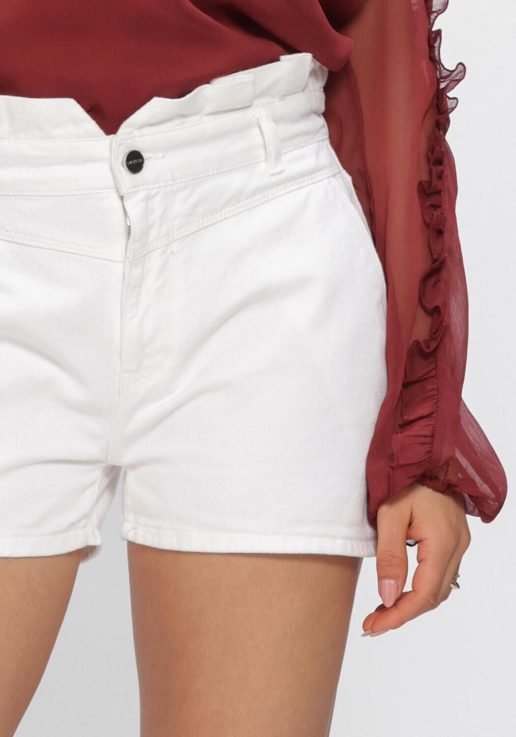 Witte DANTE6 Shorts ROSIE HIGH WAISTED DENIM SHORTS - large