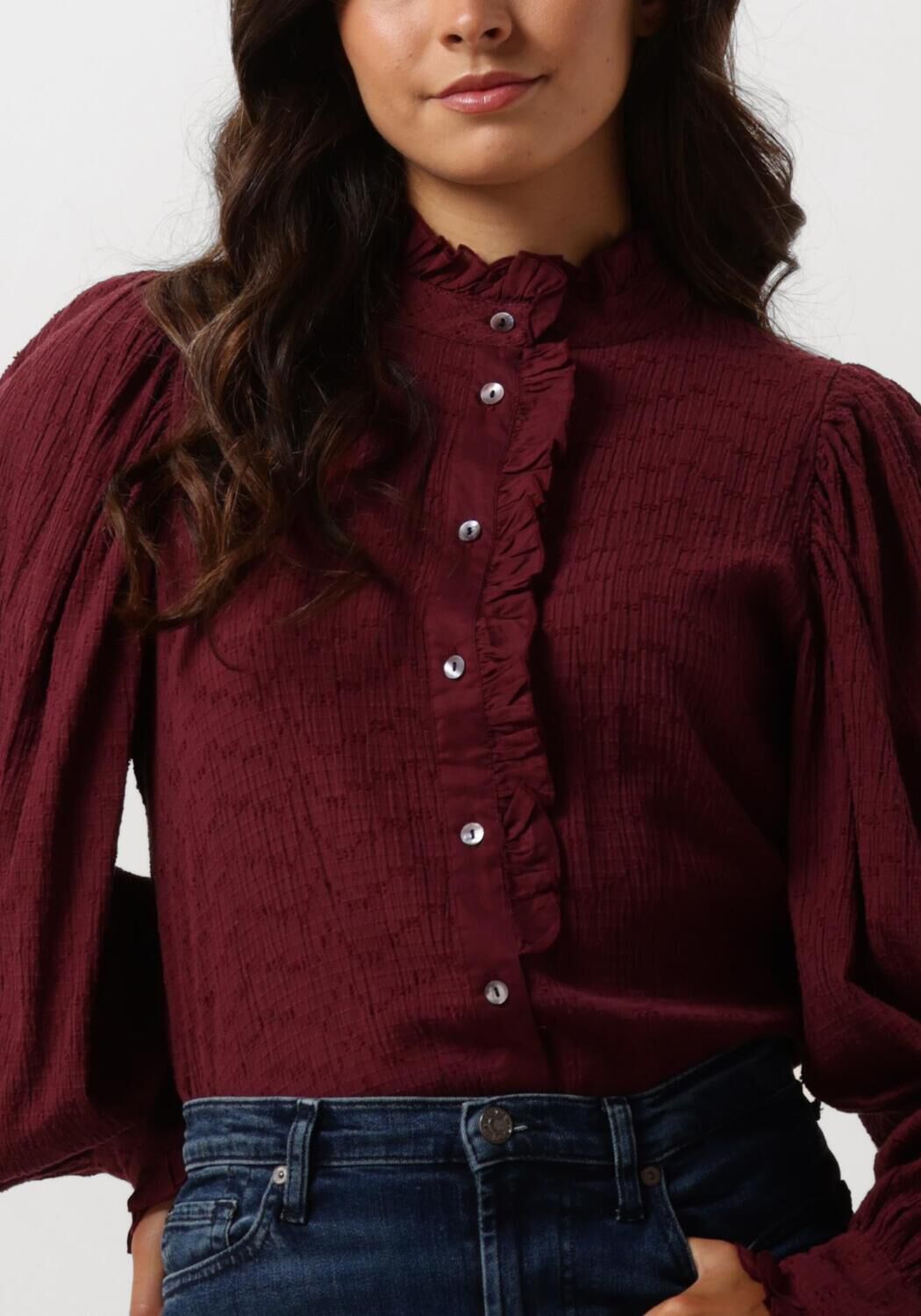 ANTIK BATIK Dames Blouses Yvette Blouse Bordeaux