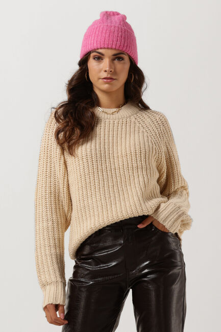 Beige OBJECT Trui JAMALIA L/S KNIT - large