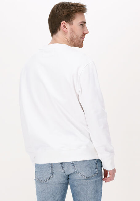 Witte CALVIN KLEIN Sweater STACKED LOGO CREW NECK - large