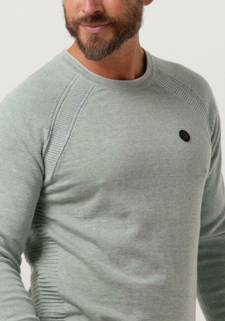 Groene CAST IRON Trui CREWNECK COTTON HEATHER PLATED CREWNECK - large