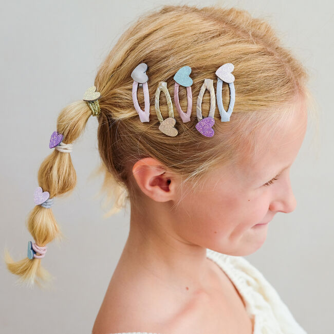 Lila Mimi & Lula Haaraccessoires TEENY HEART MINI HAIR TIES - large