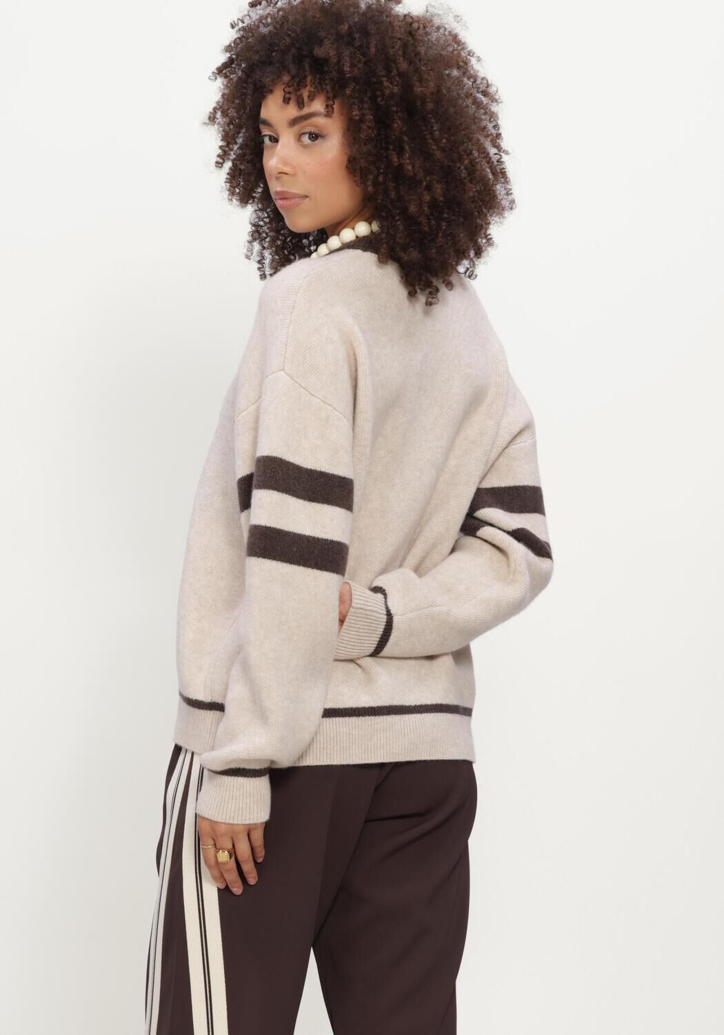 Beige CO'COUTURE Trui ROWCC COCO LOGO KNIT - large
