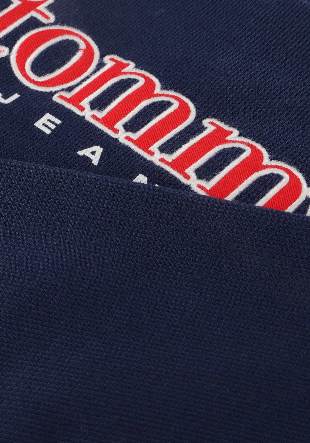 Donkerblauwe TOMMY JEANS Tops & T-shirts TJW BXY TOMMY APPLIQUE CREW - large