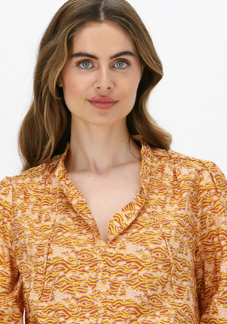 Gele SCOTCH & SODA Blouse PRINTED SHORT-SLEEVED EASY TOP - large