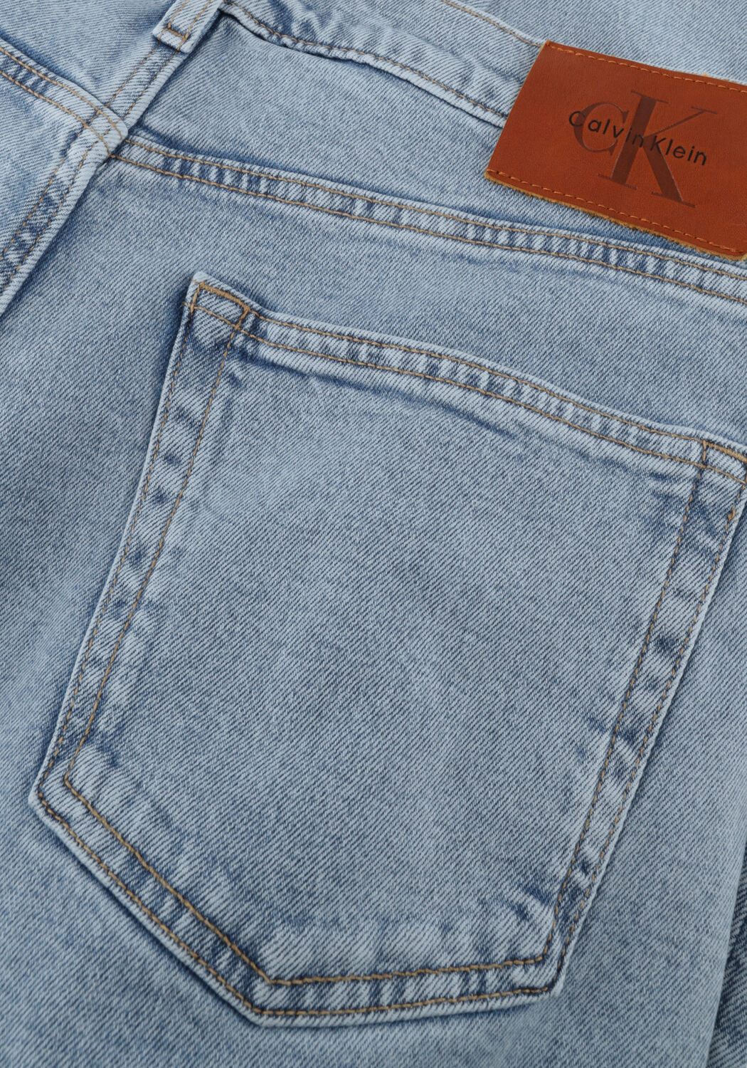 Lichtblauwe CALVIN KLEIN Straight leg jeans STANDAD STRAIGHT ADAM LT STONE - large