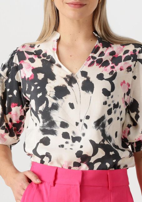 Multi JANSEN AMSTERDAM Blouses MANON BLOUSE WAM 199 3/4 PUFFED SLEEVE - large
