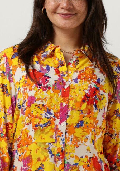 Gele Y.A.S. Maxi jurk YASSAVANNA LONG SHIRT DRESS - large
