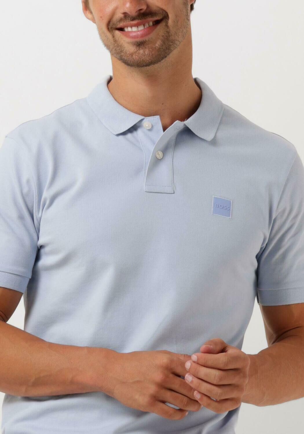 BOSS ORANGE Heren Polo's & T-shirts Passenger Lichtblauw