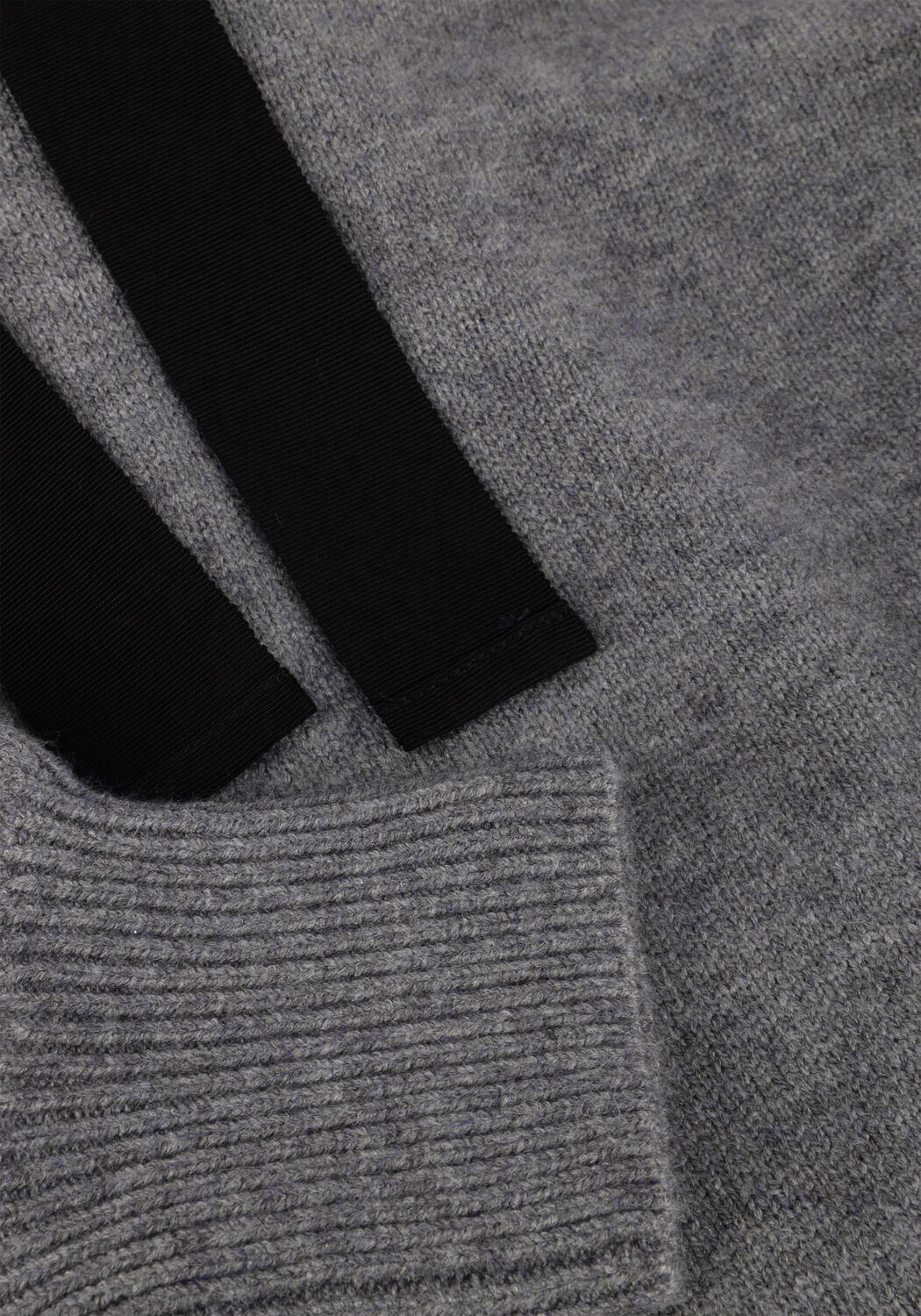 Grijze CO'COUTURE Trui ROW HOODIE KNIT - large