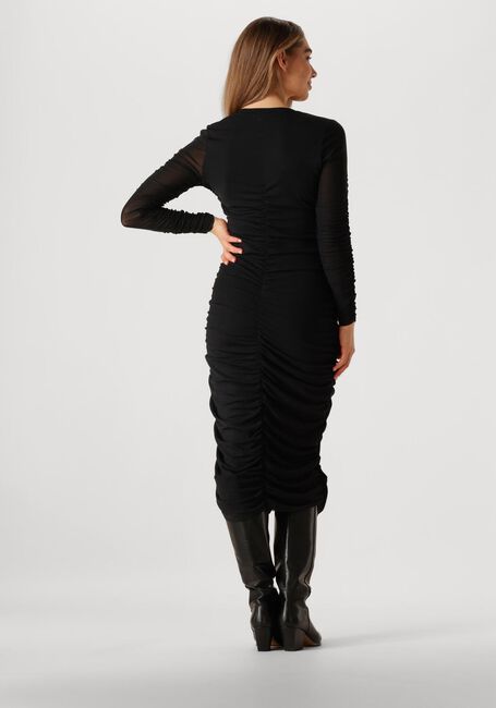 Zwarte CO'COUTURE Midi jurk REGAN CC RUST MESH DRESS - large