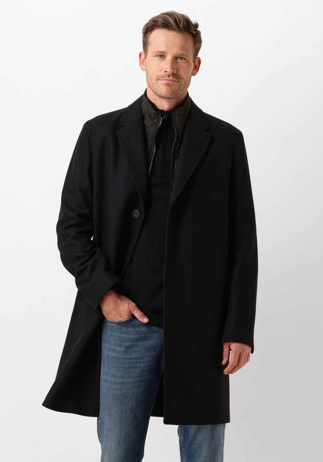 Hugo Boss Elegante Herenjas Milogan2441 Black Heren